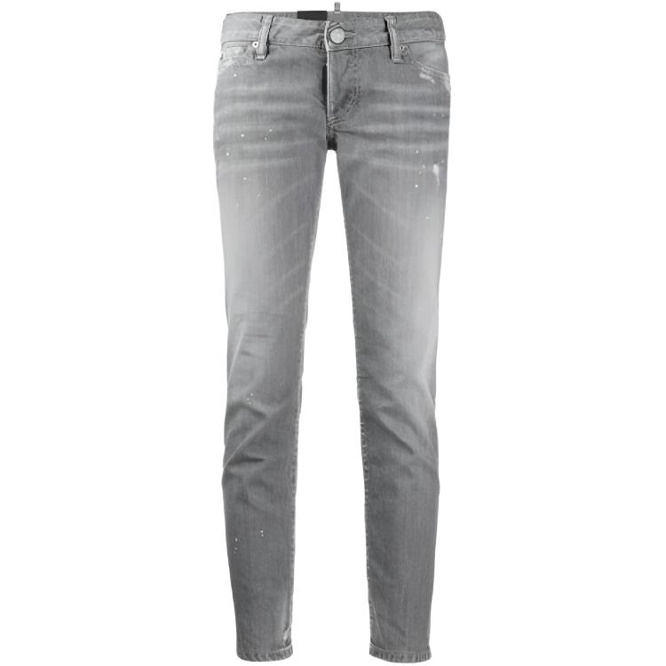 (Women) DSQUARED2  Slim Low-Rise Jeans Grey. S75LB0177S30260-852