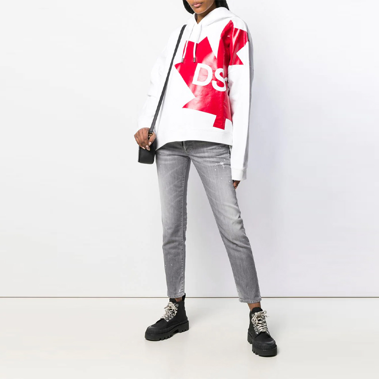 Lookbook (W) DSQUARED2 スリム ローライズ ジーンズ グレー. S75LB0177S30260-852