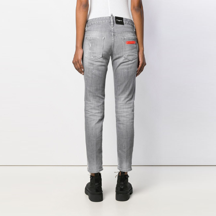 Purchase (W) DSQUARED2 スリム ローライズ ジーンズ グレー. S75LB0177S30260-852