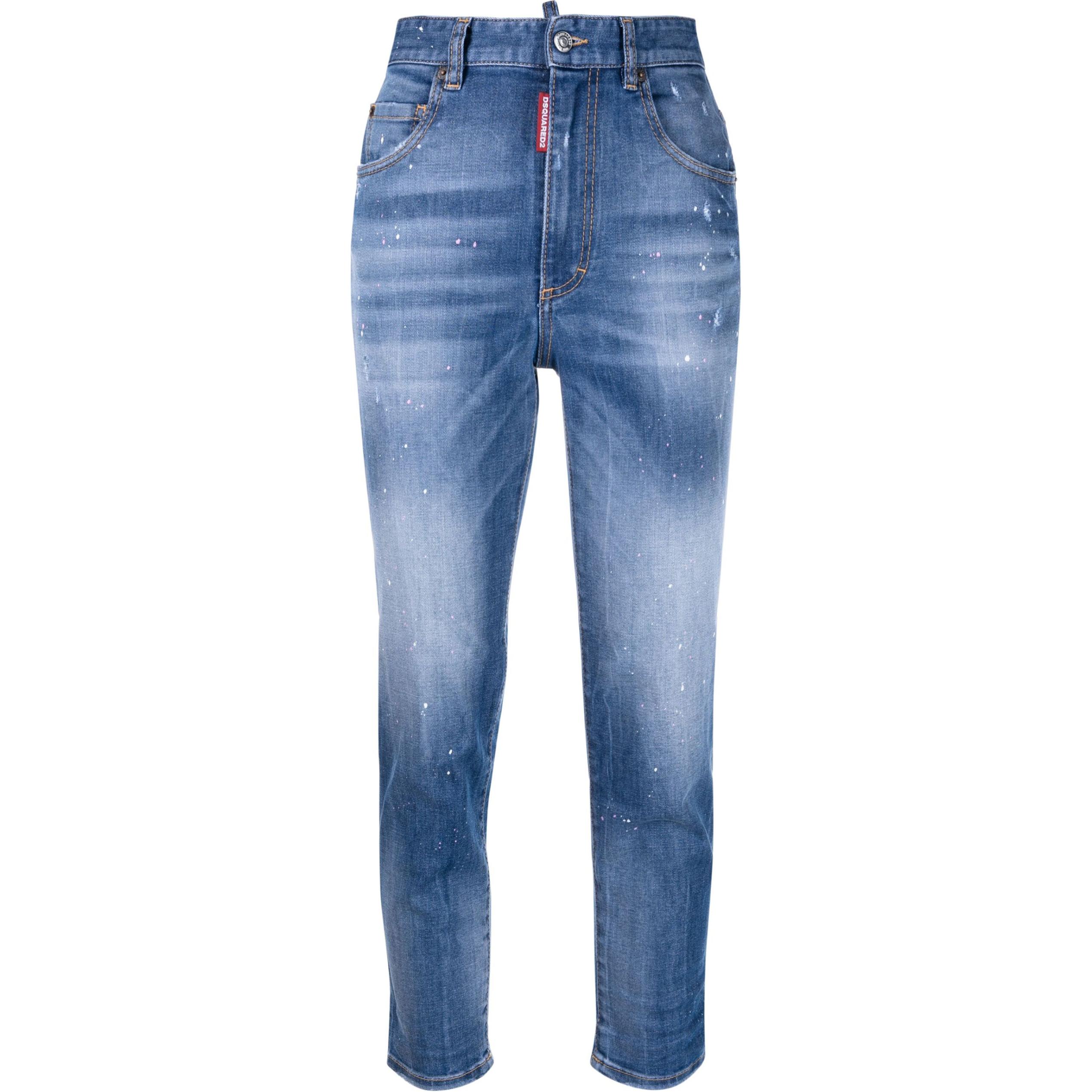 (Women) DSQUARED2  SS22 Ankle-Length Denim Jeans Blue S75LB0614S30595-470
