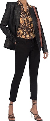 (W) DSQUARED2 黑色标志印花中腰修身九分牛仔裤 女款 S75LB0347S30564-900 Lookbook (W) DSQUARED2 黑色标志印花中腰修身九分牛仔裤 女款 S75LB0347S30564-900