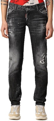 (W) DSQUARED2 ディストレスト ウォッシュドブラック ジーンズ レディース. S75LB0574S30357-900 Order (W) DSQUARED2 ディストレスト ウォッシュドブラック ジーンズ レディース. S75LB0574S30357-900