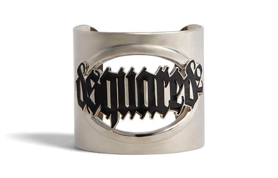 Order (W) DSQUARED2 レターロゴ シルバーバングル ブレスレット - シルバー ARW018238940001M912