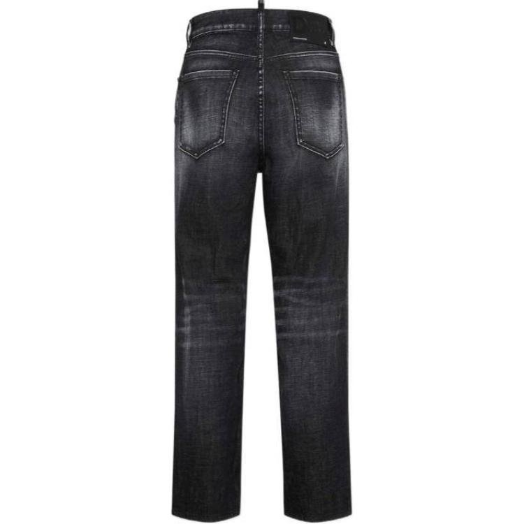 (Women) DSQUARED2 Low-Rise Slim Straight Zipper Jeans  Black. S72LB0763S30357-900 圖 3