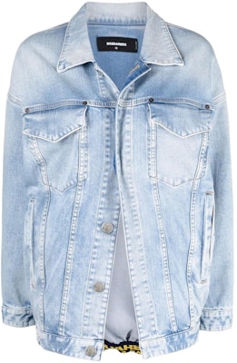 (W) DSQUARED2 SS22 ブルーウォッシュデニムジャケット S75AM0879S30663-470 Buy (W) DSQUARED2 SS22 ブルーウォッシュデニムジャケット S75AM0879S30663-470