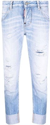 (W) DSQUARED2 SS22 ダメージ加工ライトブルー カジュアルデニムジーンズ. S72LB0495S30309-470 Order (W) DSQUARED2 SS22 ダメージ加工ライトブルー カジュアルデニムジーンズ. S72LB0495S30309-470