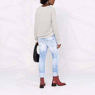 (W) DSQUARED2 SS22 ダメージ加工ライトブルー カジュアルデニムジーンズ. S72LB0495S30309-470 Shop (W) DSQUARED2 SS22 ダメージ加工ライトブルー カジュアルデニムジーンズ. S72LB0495S30309-470