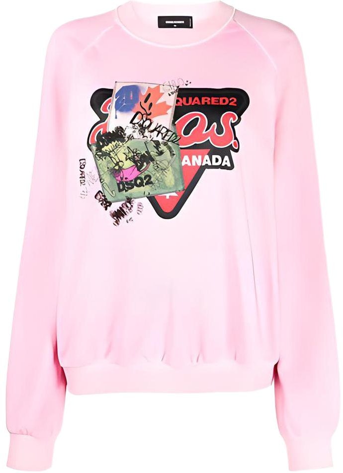 women-dsquared-2-ss-22-pink-graphic-print-patch-long-sleeve-sweatshirt-s75-gu-0391-s25462-242