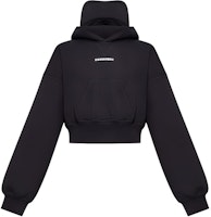 (Women) DSQUARED2 SS23 Black Cropped Pullover with Front Letter Print. FS75GU0447S25516-900 (Women) DSQUARED2 SS23 Black Cropped Pullover with Front Letter Print. FS75GU0447S25516-900