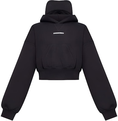 (W) DSQUARED2 SS23 ブラック クロップドプルオーバー フロントレタープリント付き FS75GU0447S25516-900 Buy (W) DSQUARED2 SS23 ブラック クロップドプルオーバー フロントレタープリント付き FS75GU0447S25516-900