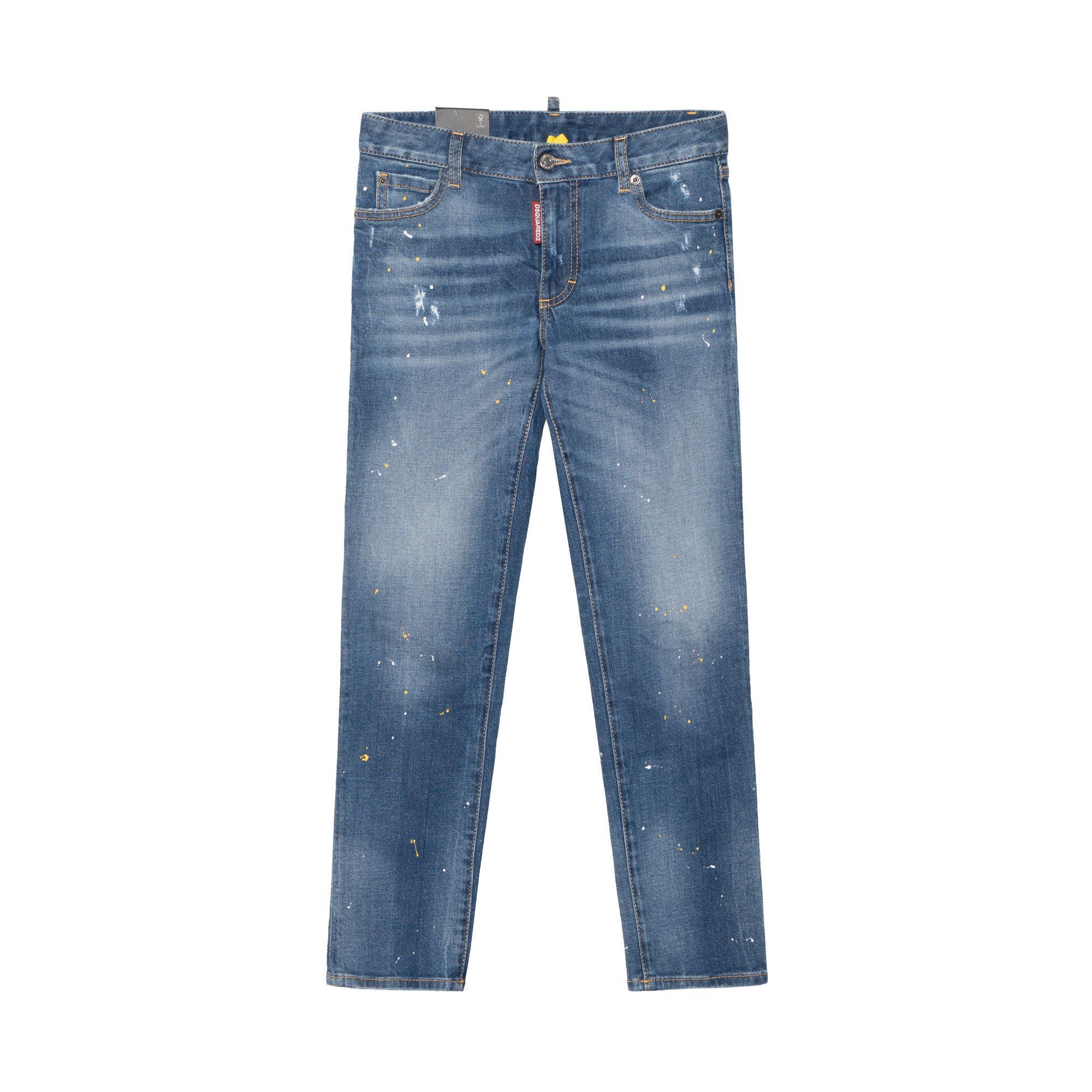 (Women) DSQUARED2 SS23 Low-Rise Cropped Skinny Jeans Women Indigo Blue. S75LB0751S30595-470