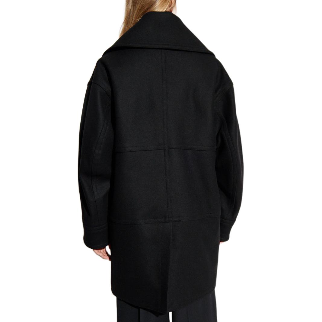 (Women) DSQUARED2 SS24  Black Long Sleeve Single-Breasted Coat. S72AA0528S53003 圖 5