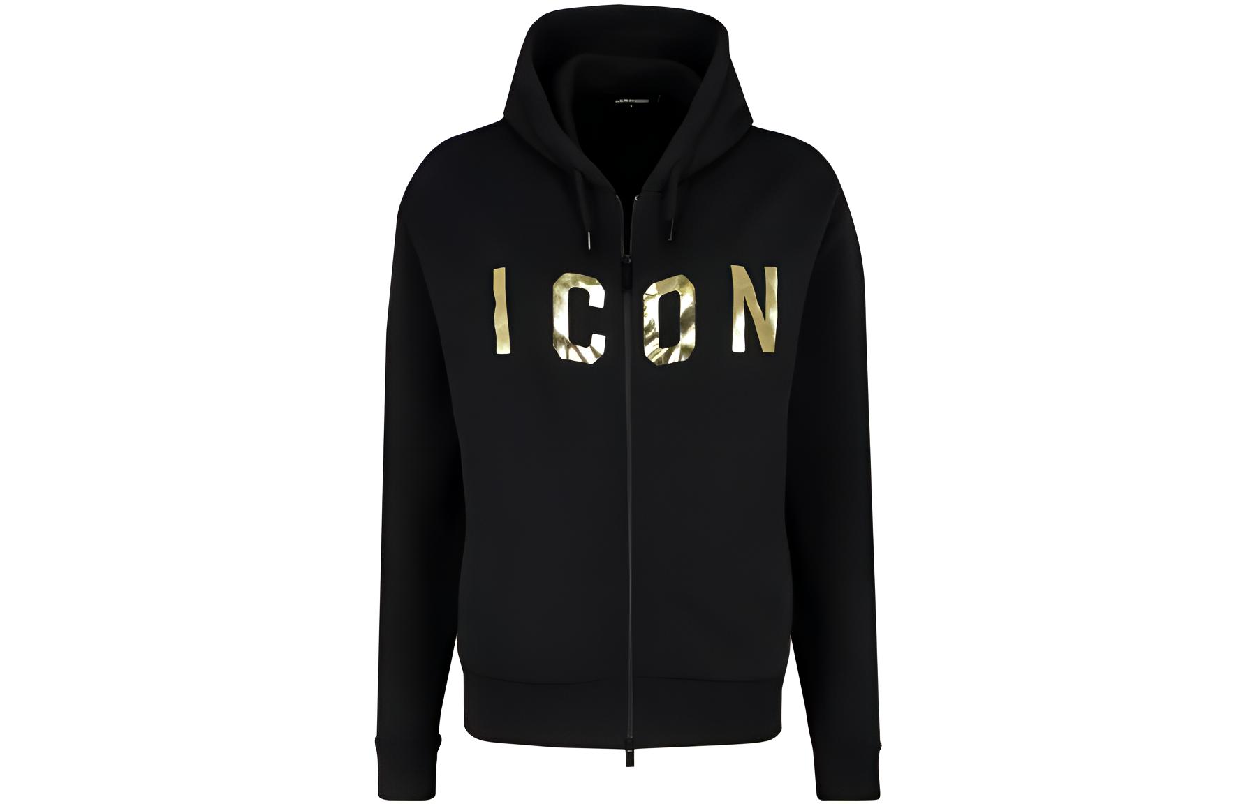 (Women) Dsquared2 SS2 Black Pullover Sweatshirt with Letter Print Design S75HG0035S25030-990