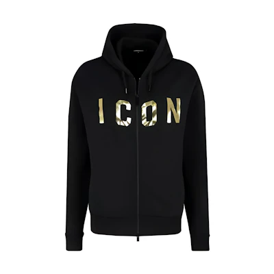 (Women) Dsquared2 SS2 Black Pullover Sweatshirt with Letter Print Design S75HG0035S25030-990