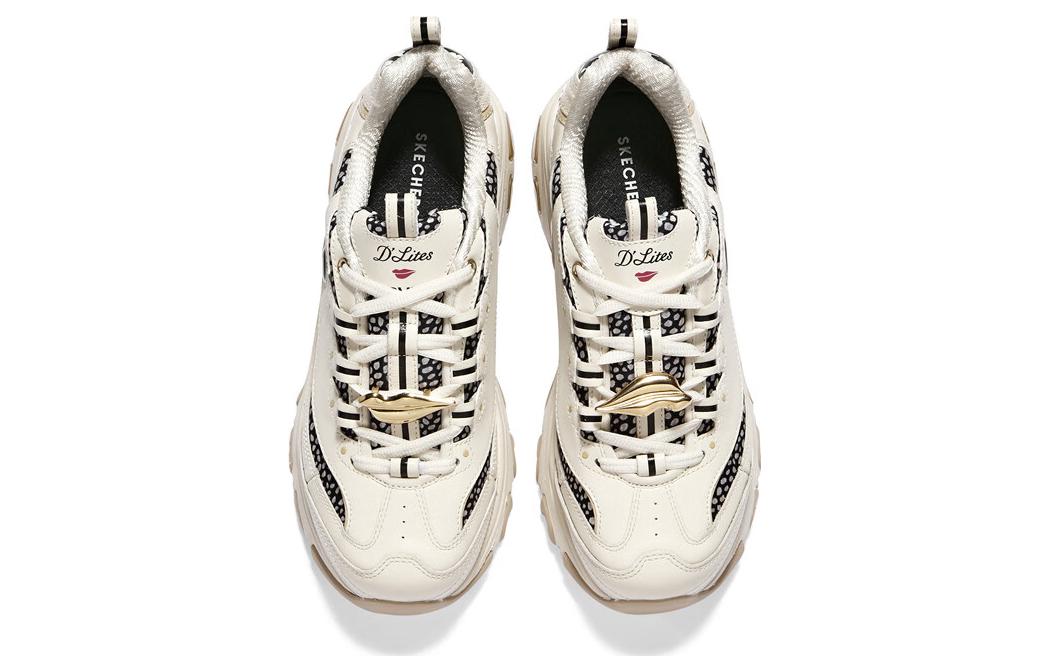 Lookbook DVF x Skechers 熊貓鞋 防滑耐磨 低筒 老爸鞋 女款 米黑