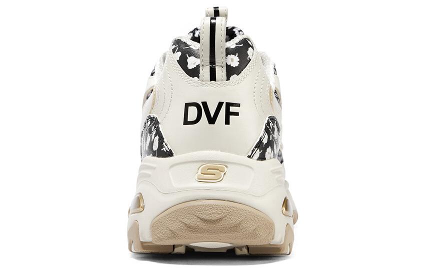 Shop DVF x Skechers 熊貓鞋 防滑耐磨 低筒 老爸鞋 女款 米黑