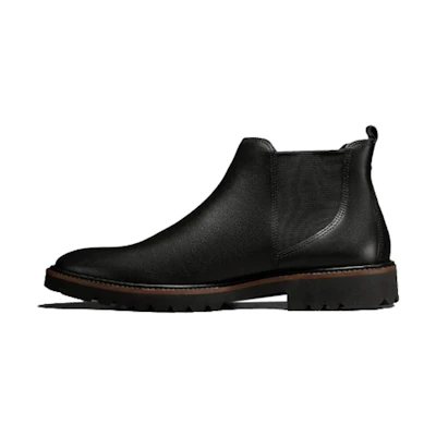 (W) ECCO Ankle Chelsea Boot 'Sleek Black Leather'