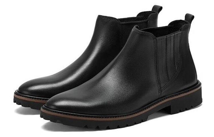 (W) ECCO Ankle Chelsea Boot 'Sleek Black Leather' 圖 3