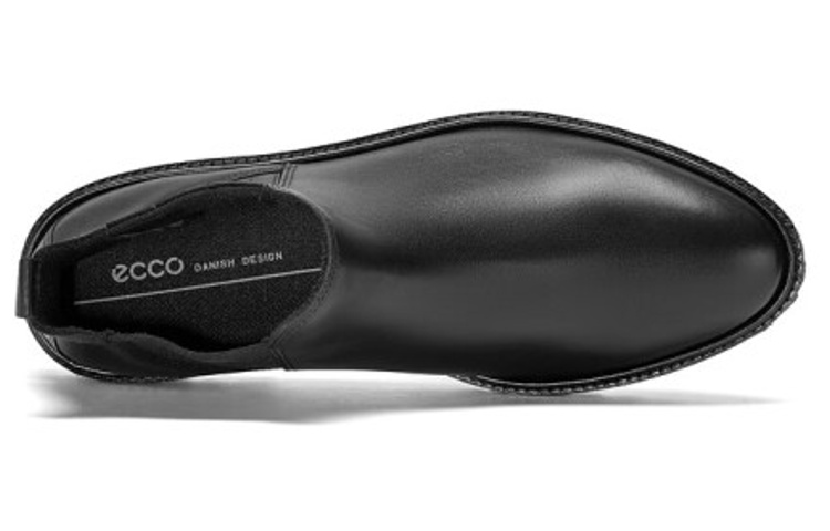 (W) ECCO Ankle Chelsea Boot 'Sleek Black Leather' 圖 4