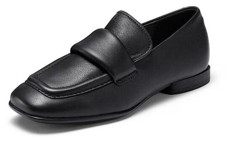 (Women) ECCO Anni Series 'Black Square Toe Chunky Heel' 20941301001