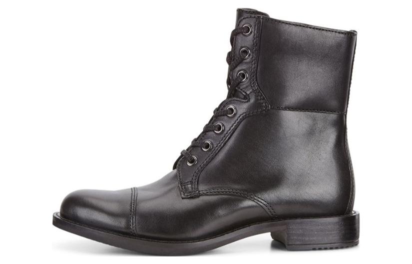 (Women) ECCO Business Tie Boot 'First Layer Cowhide Black' 26659301001