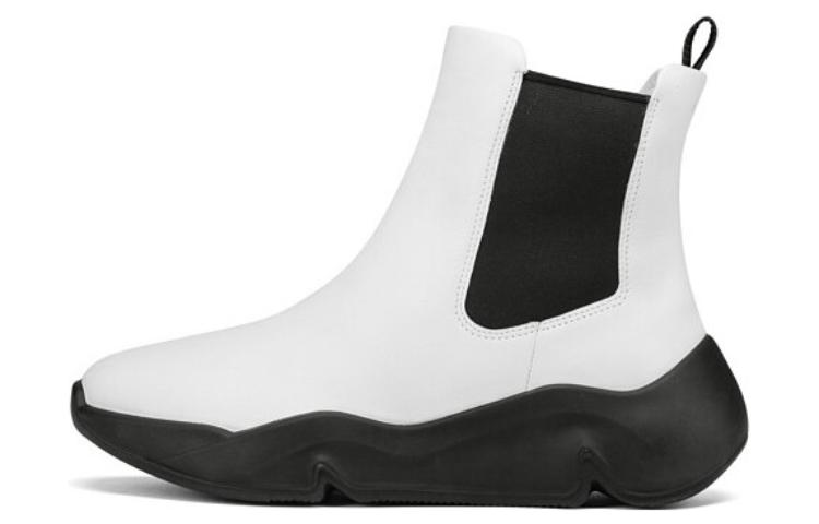 (W) ECCO Chelsea Boot 'Simplified Patchwork White'