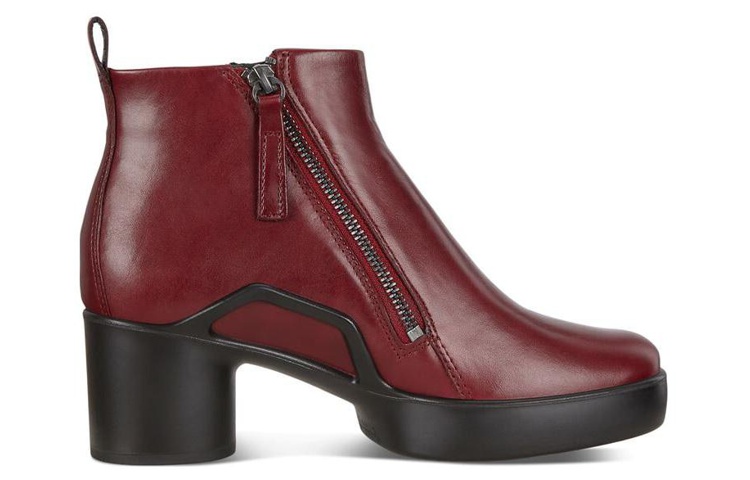 (W) ECCO Chunky Heel Ankle Boot 'Fashion CMFT Red' 圖 2