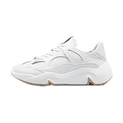 (W) ECCO Chunky Sole Casual 'Dad Shoe - White'