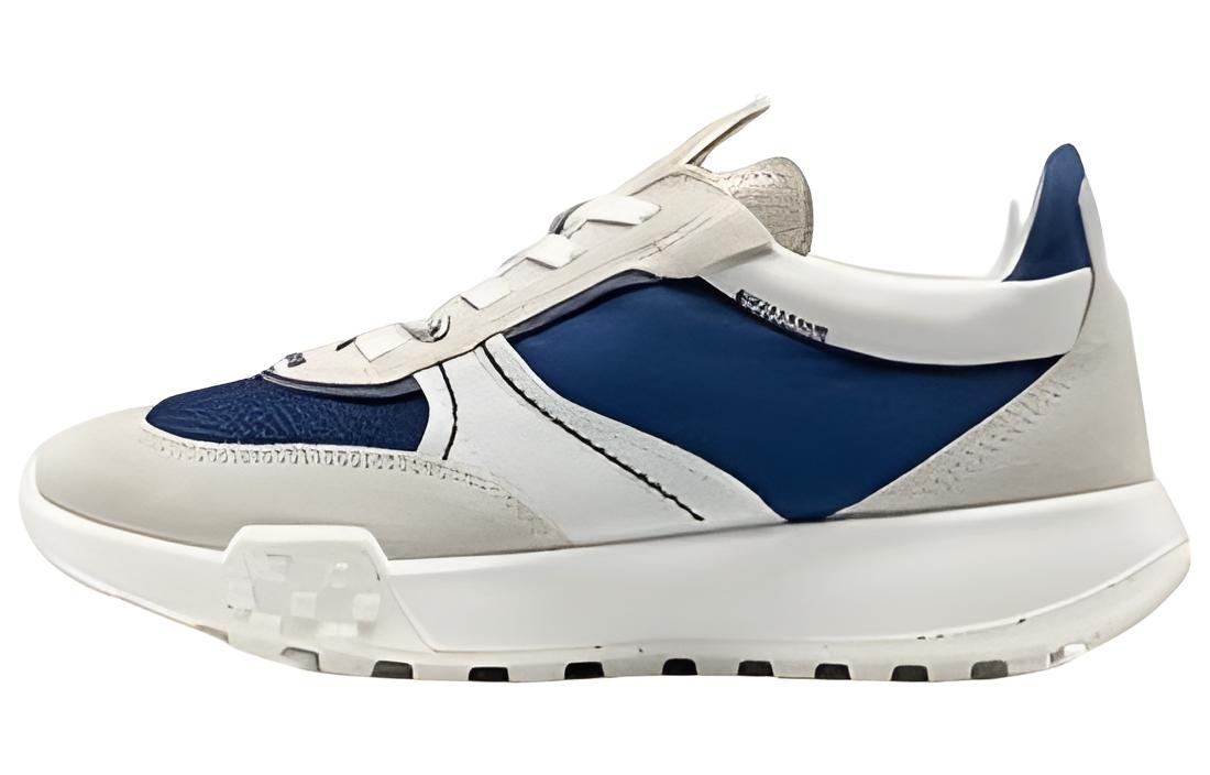 (W) ECCO Chunky Sole Low 'White Blue'