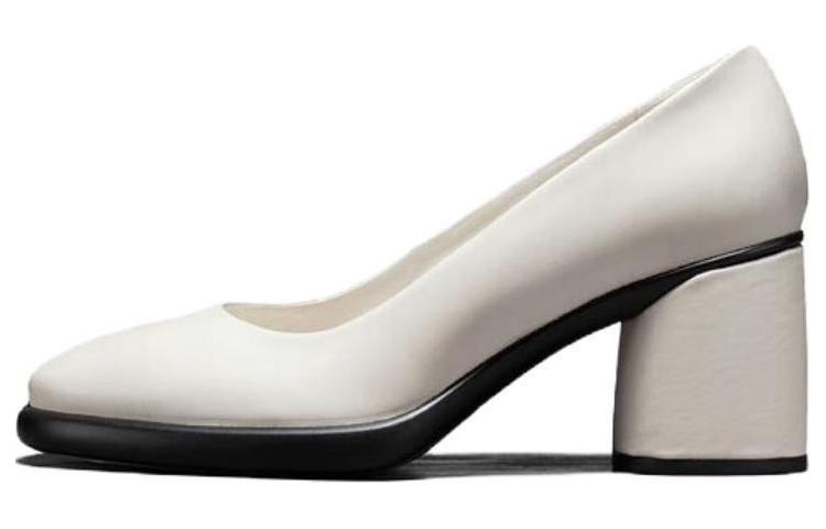 (Women) ECCO Comfort Casual High Heel 7cm 'Lime Grey' 22260304378