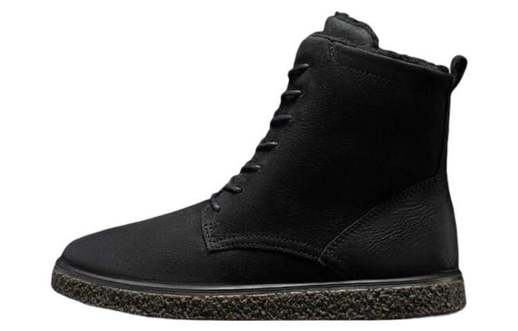 (Women) ECCO Crepetray Leather Lace-up Boot 'Black' 20055302001