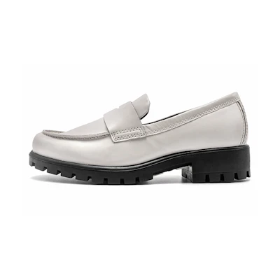 (W) ECCO Embossed Slip-On 'Limestone'