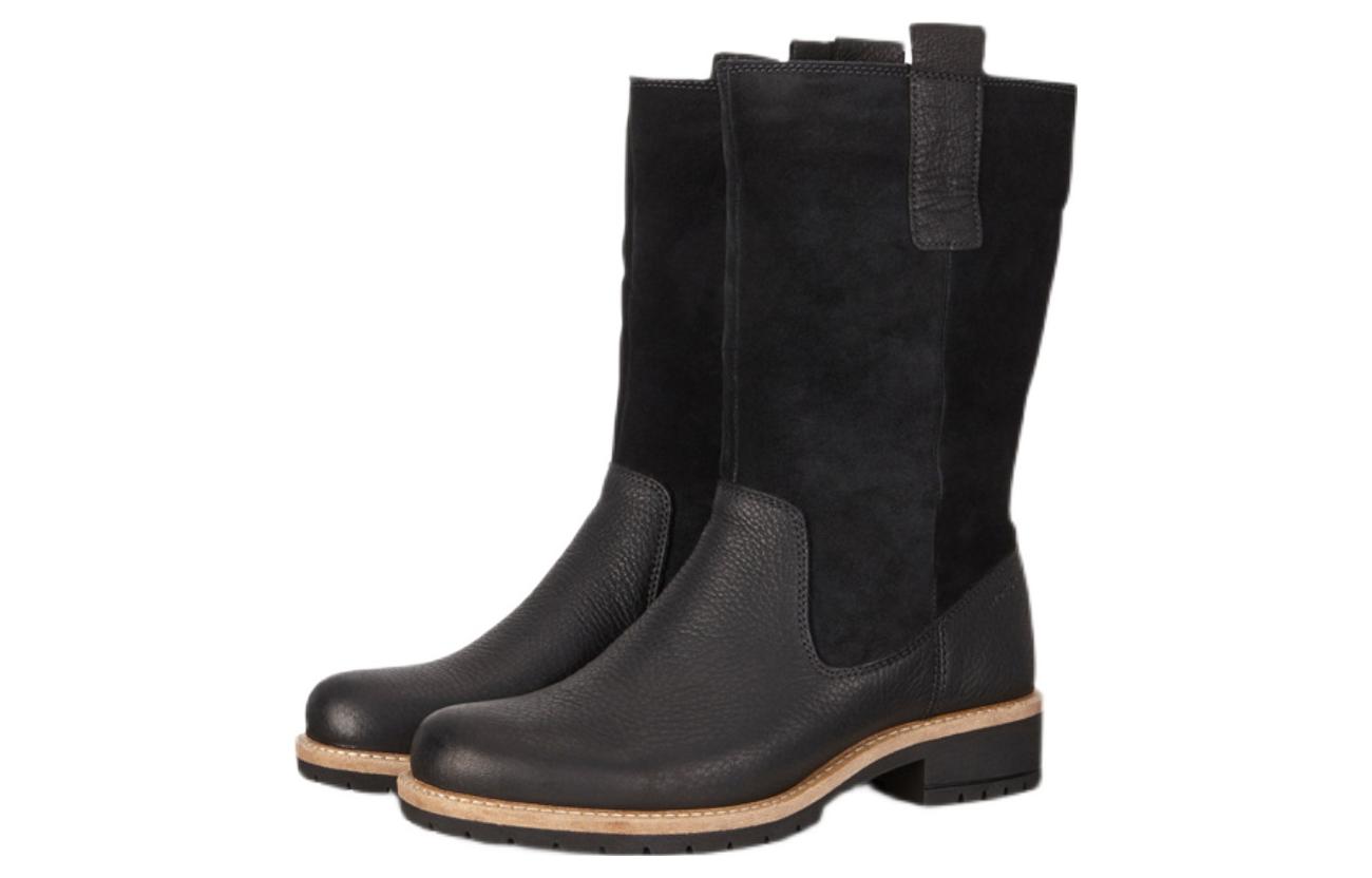 (W) ECCO Fashion Casual High-Top Boots 'Black' 圖 3