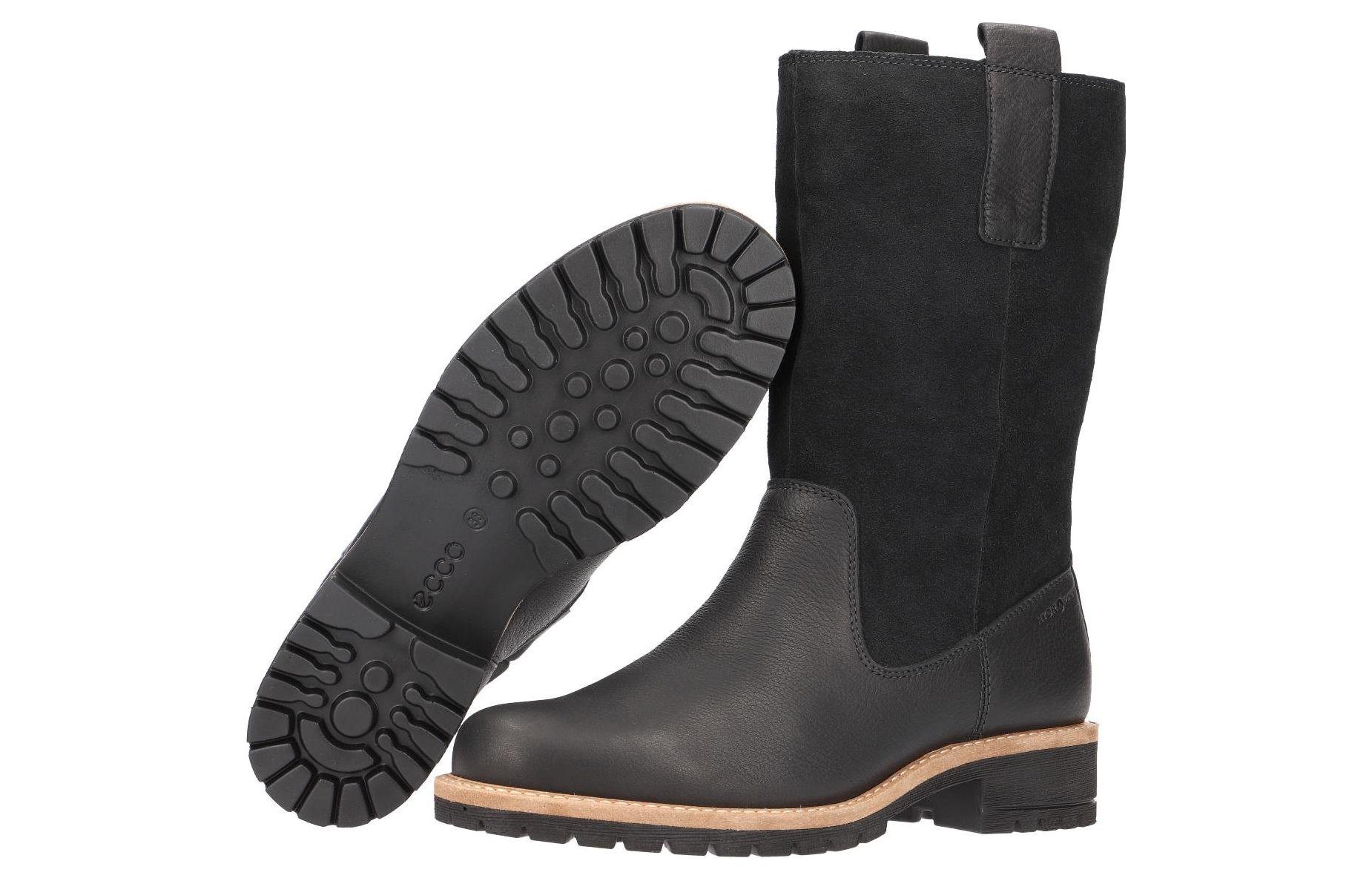 (W) ECCO Fashion Casual High-Top Boots 'Black' 圖 5