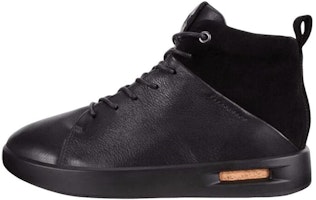 (Women) ECCO Fashion Flat Lace-Up Casual High-Top 'Black' 27119351052 (Women) ECCO Fashion Flat Lace-Up Casual High-Top 'Black' 27119351052