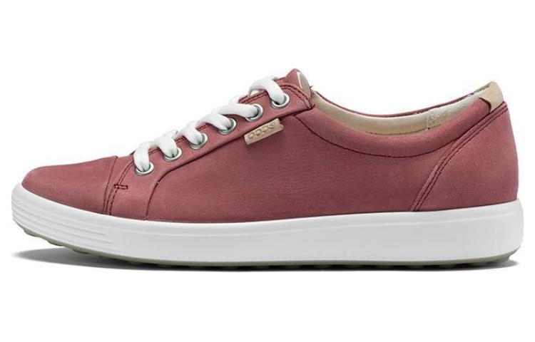 (W) ECCO Fashion Round Toe Low-Top Sneakers 'Red Leather'