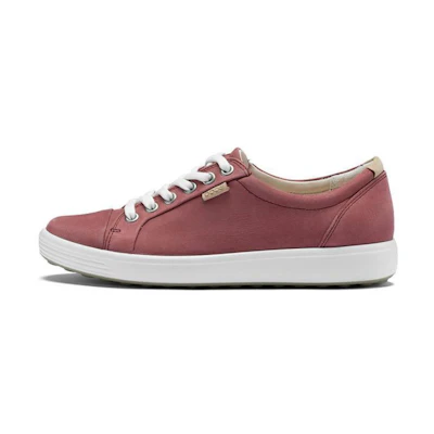 (W) ECCO Fashion Round Toe Low-Top Sneakers 'Red Leather'