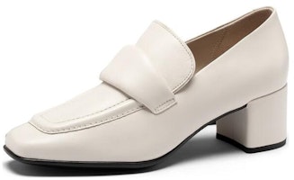 (Women) ECCO Fashion Square Toe Block Heel 'Beige' 29073301378 (Women) ECCO Fashion Square Toe Block Heel 'Beige' 29073301378