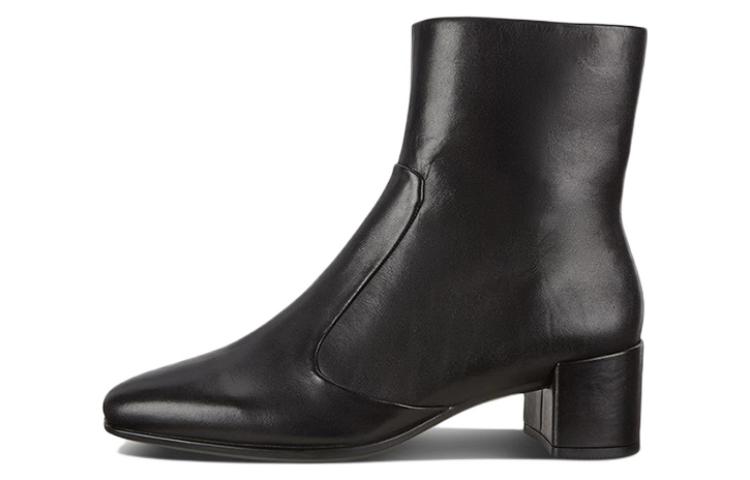 (Women) ECCO Fashion Thick Heel Ankle Boot 'Black Leather' 29057301001