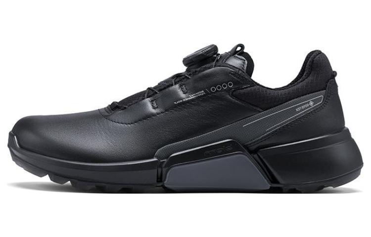 (Women) ECCO Golf H4 Leather Sneakers - Black, Comfortable & Breathable Shoes. 10861360568