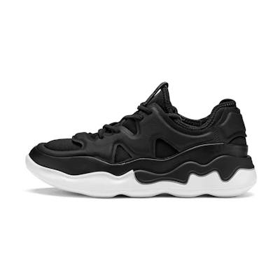 (W) ECCO Leap 'Black Leather Fabric'