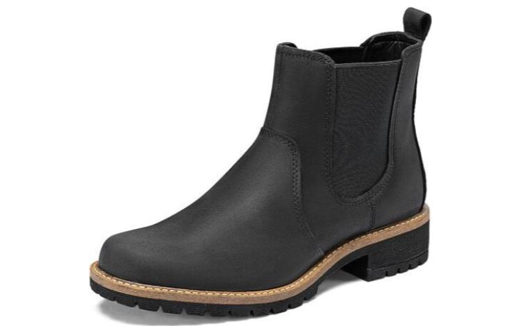 (W) ECCO Leather 'Black Chelsea Boot' 圖 2