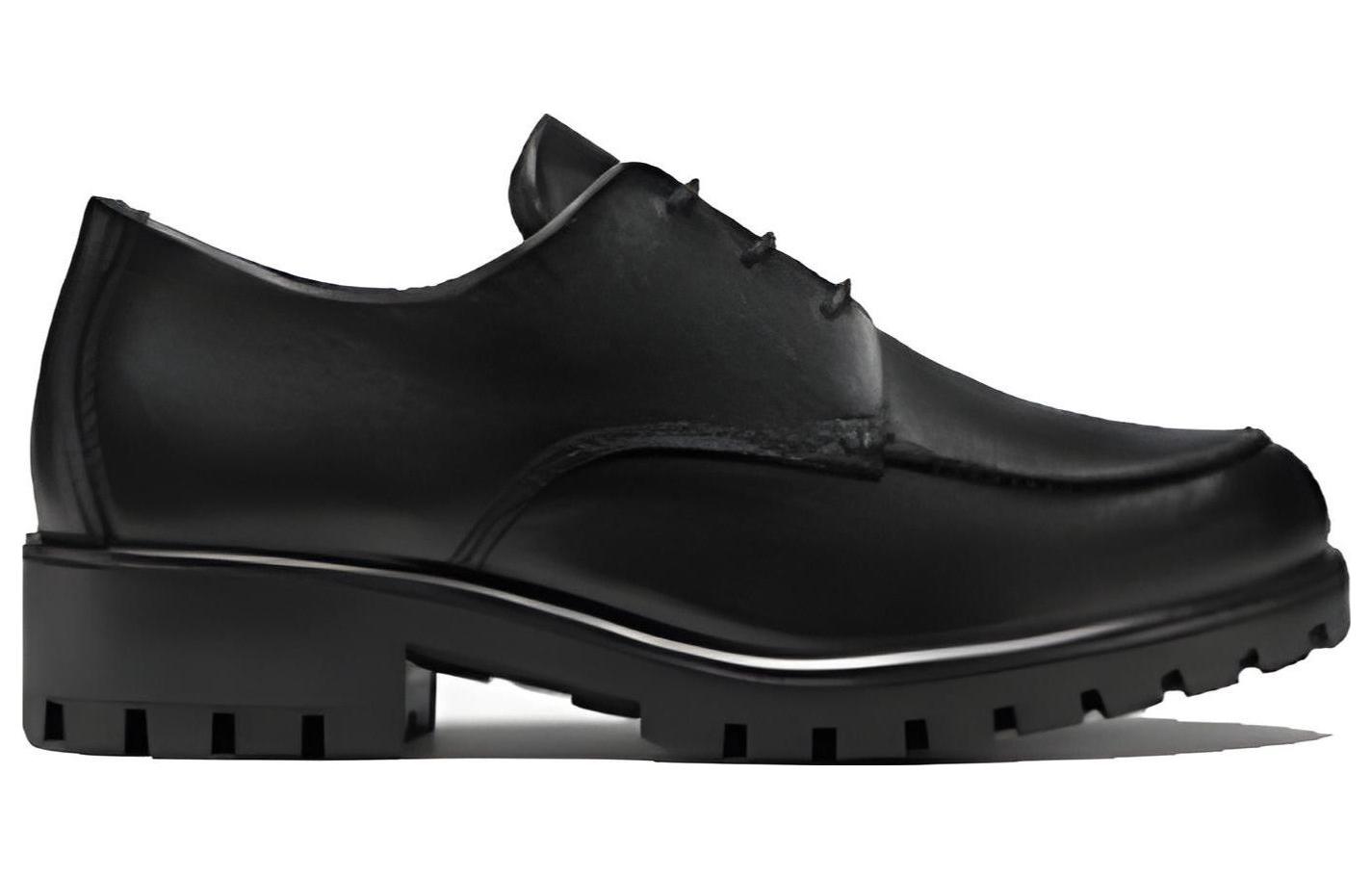 (W) ECCO Leather 'British Chunky Sole Loafer Black' 圖 2