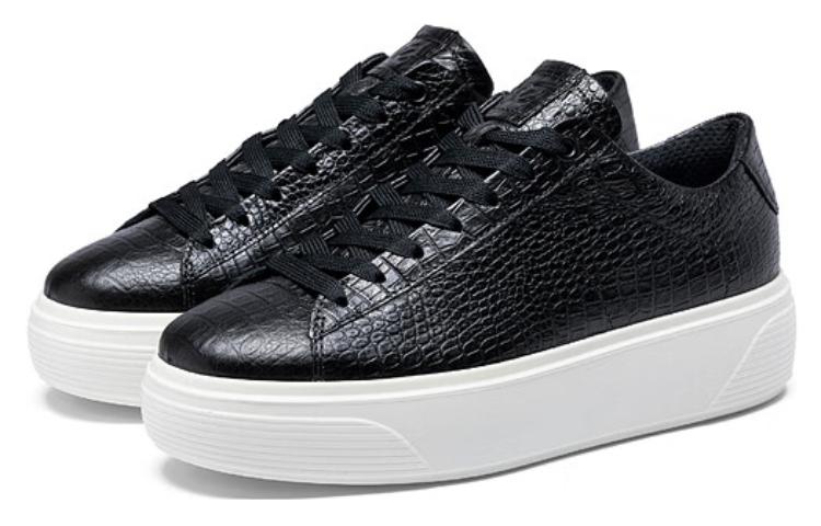 (W) ECCO Leather 'CMFT Casual Low-Top Black' 圖 3