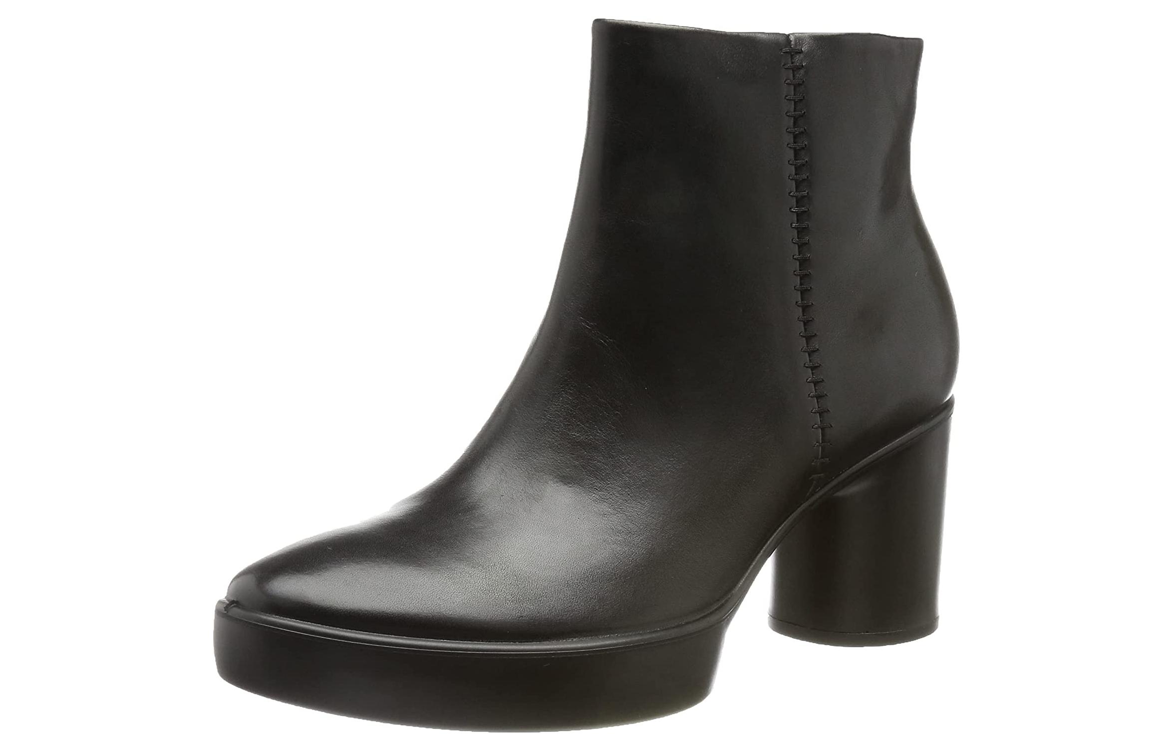 Shop (Women) ECCO Leather Ankle Boot 'Pure Black Fashion Comfort' 20771301001