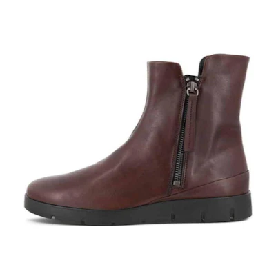 (W) ECCO Leather Ankle Boot 'Simple CMFT Brown'