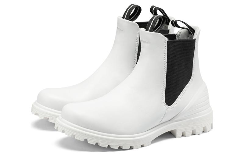 (W) ECCO Leather Boot 'White' 'British Chelsea' 圖 2