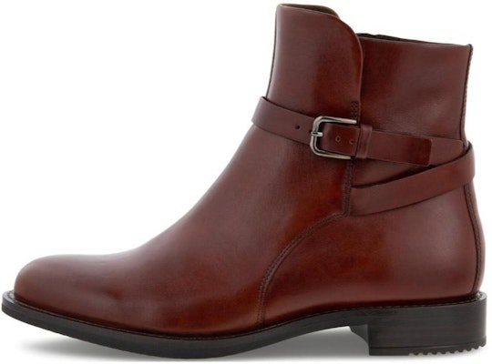 (Women) ECCO Leather Buckle Fashion Chunky Heel Ankle Boot 'Deep Brown' 24933301053 Buy (Women) ECCO Leather Buckle Fashion Chunky Heel Ankle Boot 'Deep Brown' 24933301053