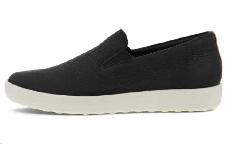 (W) ECCO Leather Casual Flat 'Black' 'CMFT Versatile'