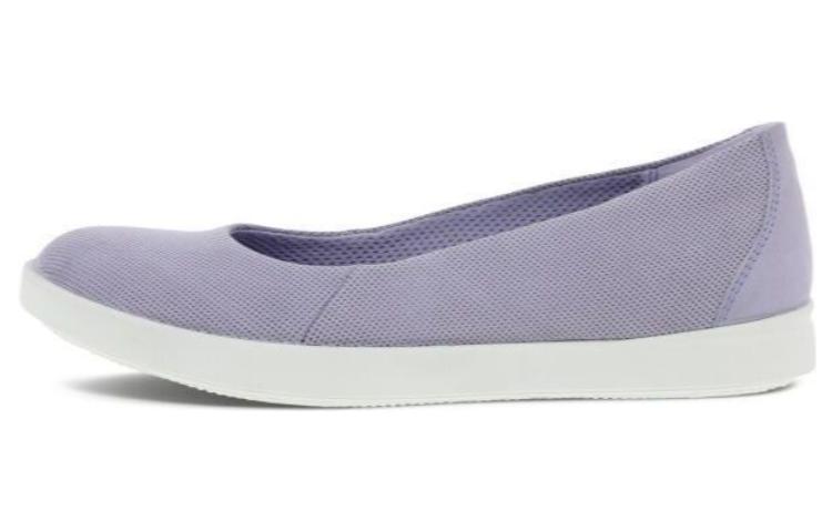 (W) ECCO Leather Casual Flats 'Simple Commute Purple'